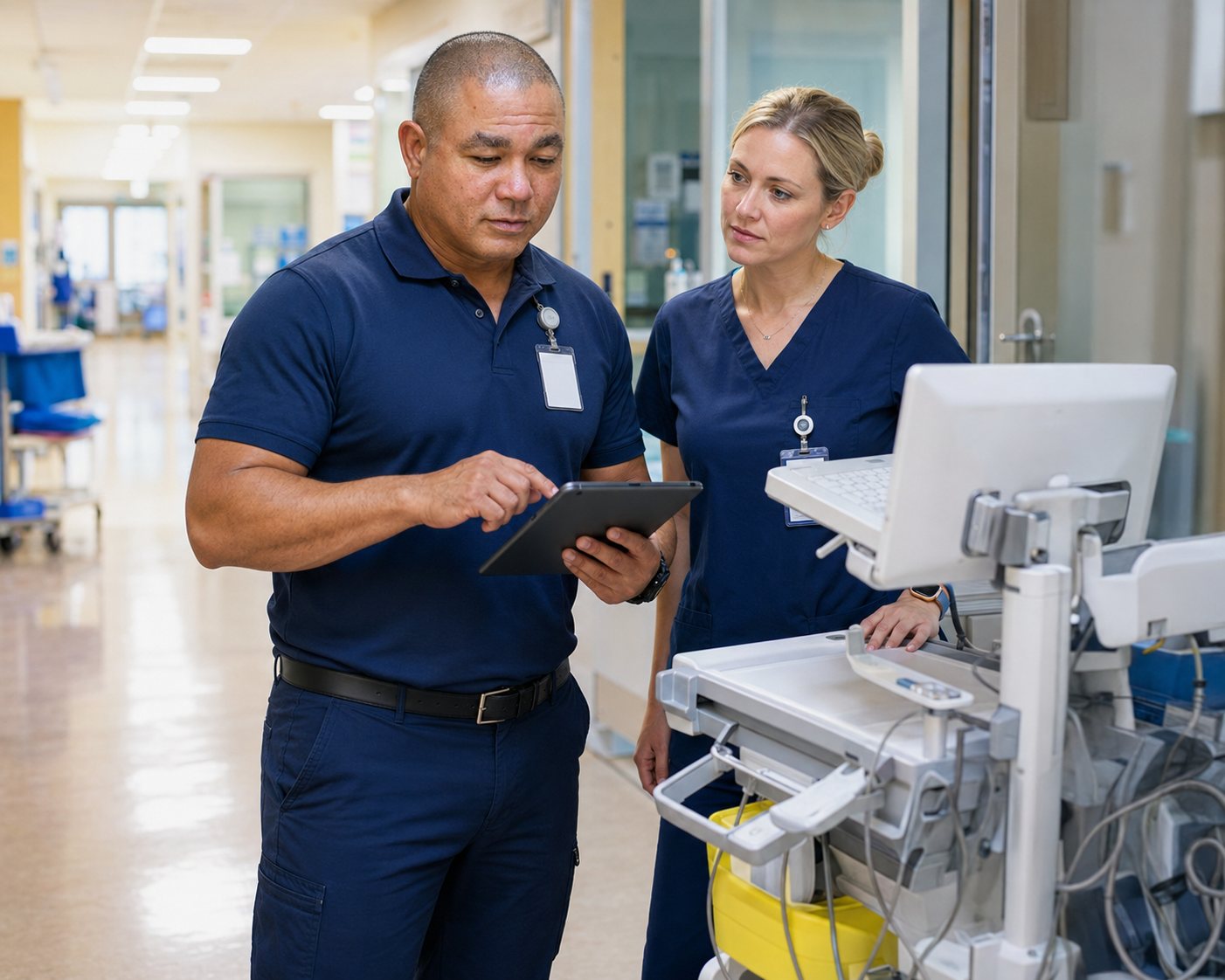 BiomedRx technician performing artists to protect patient safety