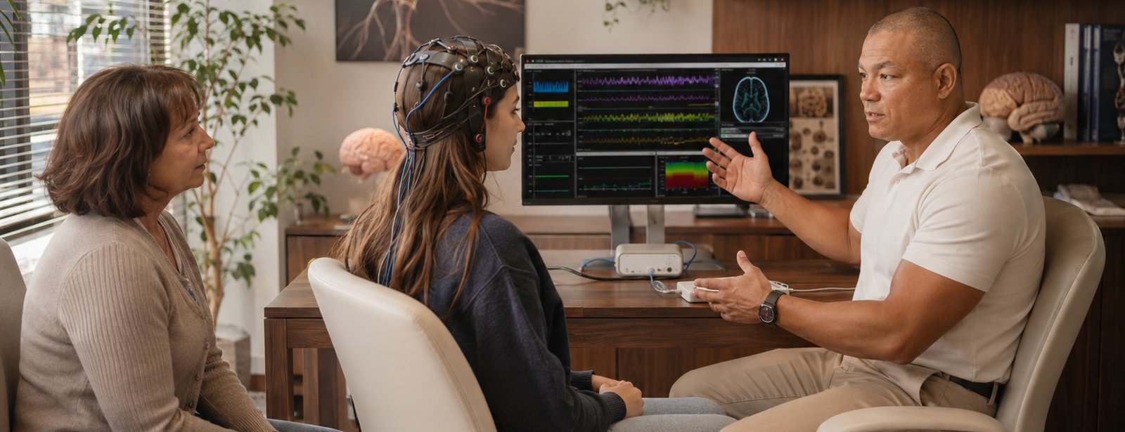Neurofeedback and brain training — eeg training session